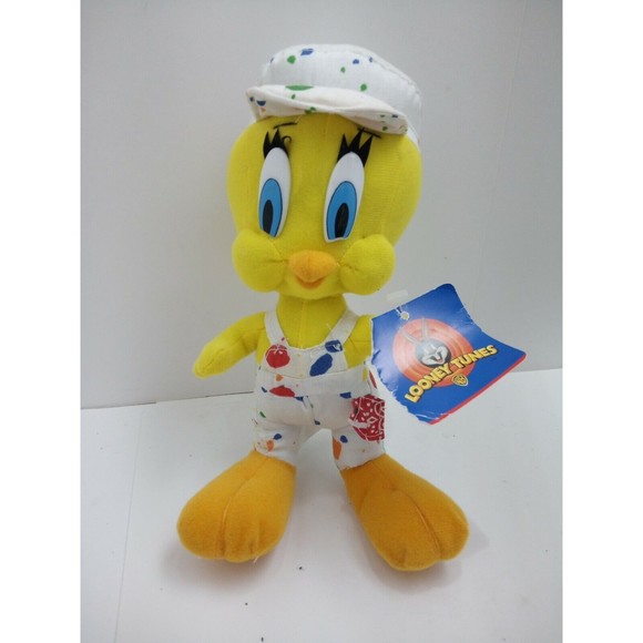 Looney Toons Painter Tweety Bird. With Tag.  9".  1998. - Picture 1 of 11